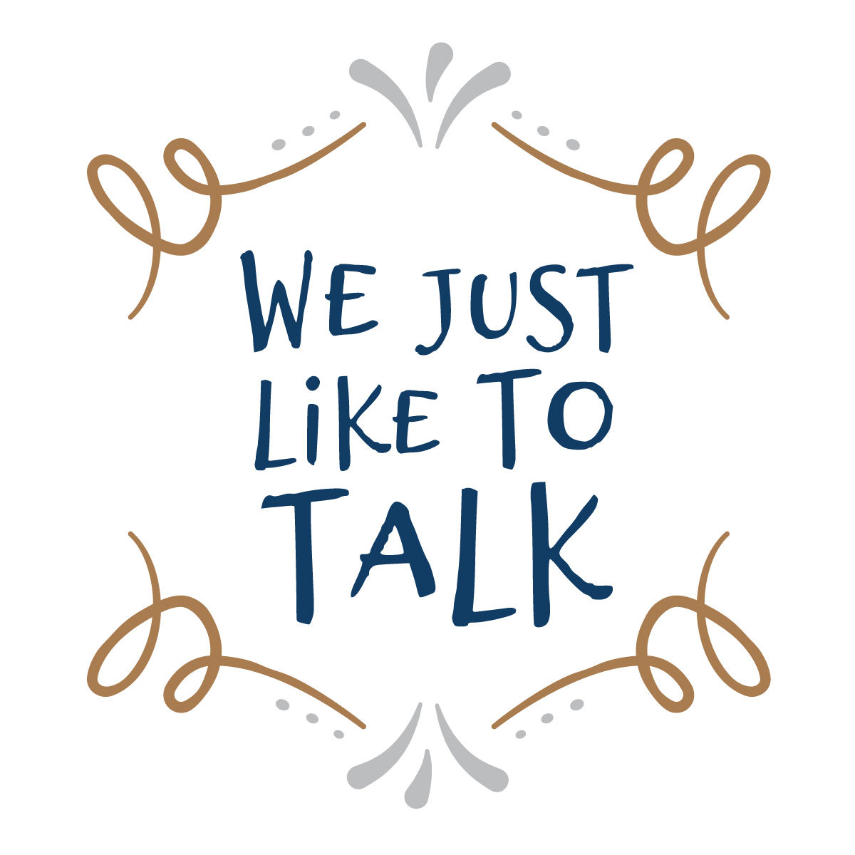 We Just Like to Talk logo